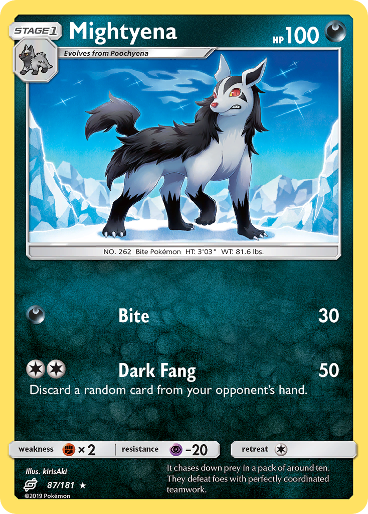 Mightyena (87/181) [Sun & Moon: Team Up] | Cracking-Singles