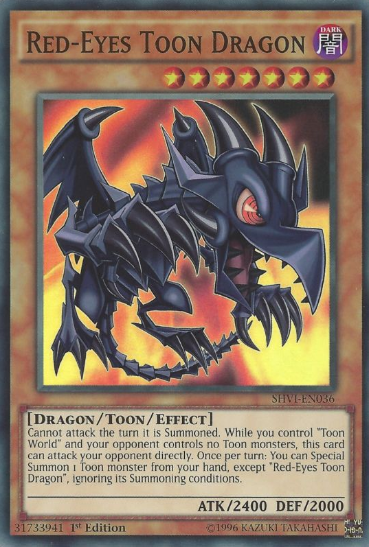 Red-Eyes Toon Dragon [SHVI-EN036] Super Rare | Cracking-Singles