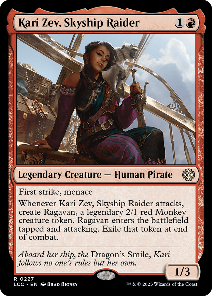 Kari Zev, Skyship Raider [The Lost Caverns of Ixalan Commander] | Cracking-Singles