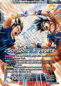 Son Goku & Vegeta // Miracle Strike Gogeta [P-069] | Cracking-Singles