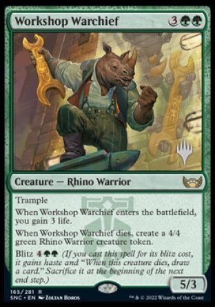 Workshop Warchief (Promo Pack) [Streets of New Capenna Promos] | Cracking-Singles