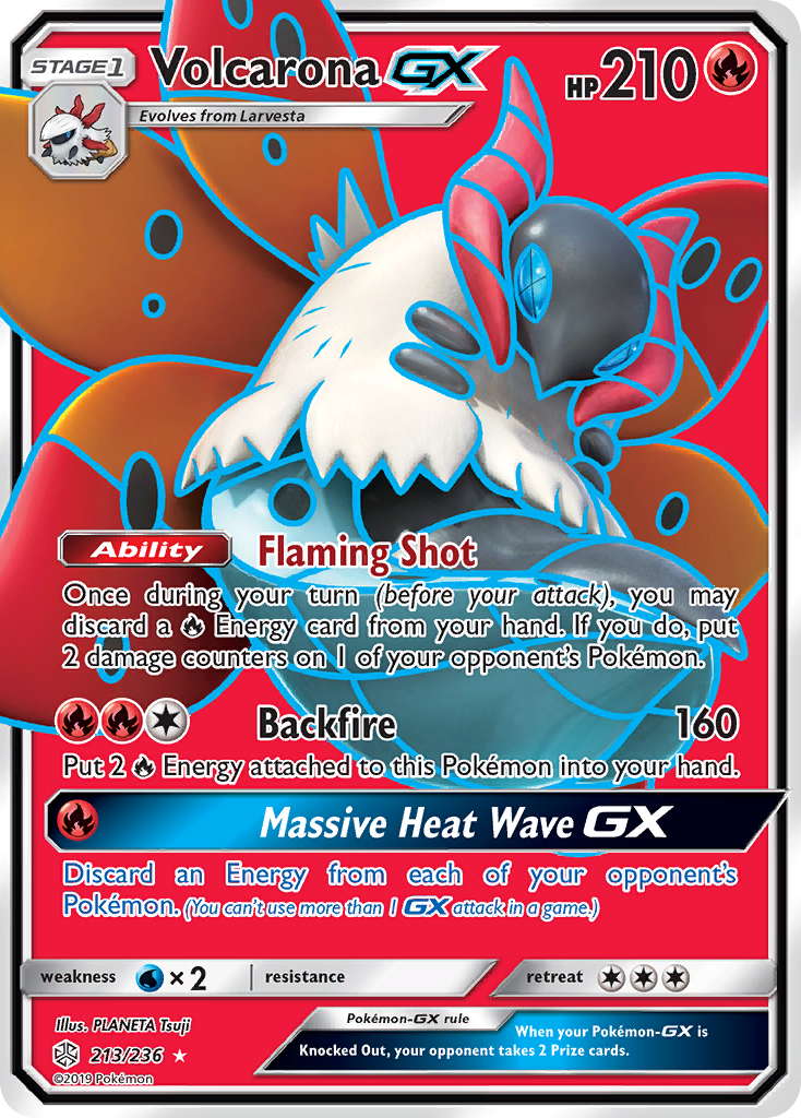 Volcarona GX (213/236) [Sun & Moon: Cosmic Eclipse] | Cracking-Singles