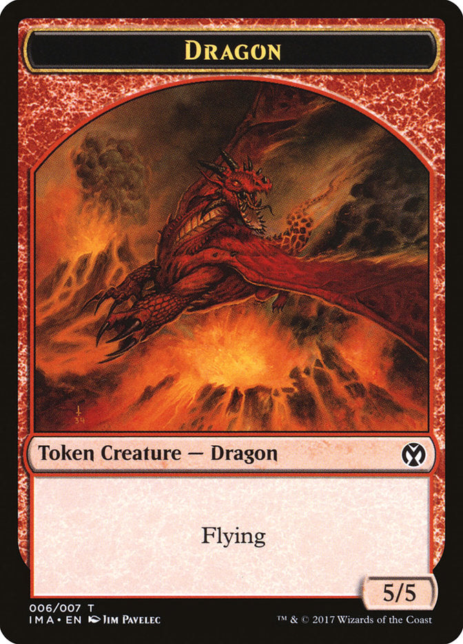 Dragon (006/007) [Iconic Masters Tokens] | Cracking-Singles