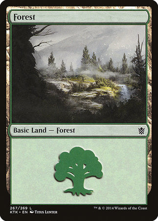 Forest (267) [Khans of Tarkir] | Cracking-Singles