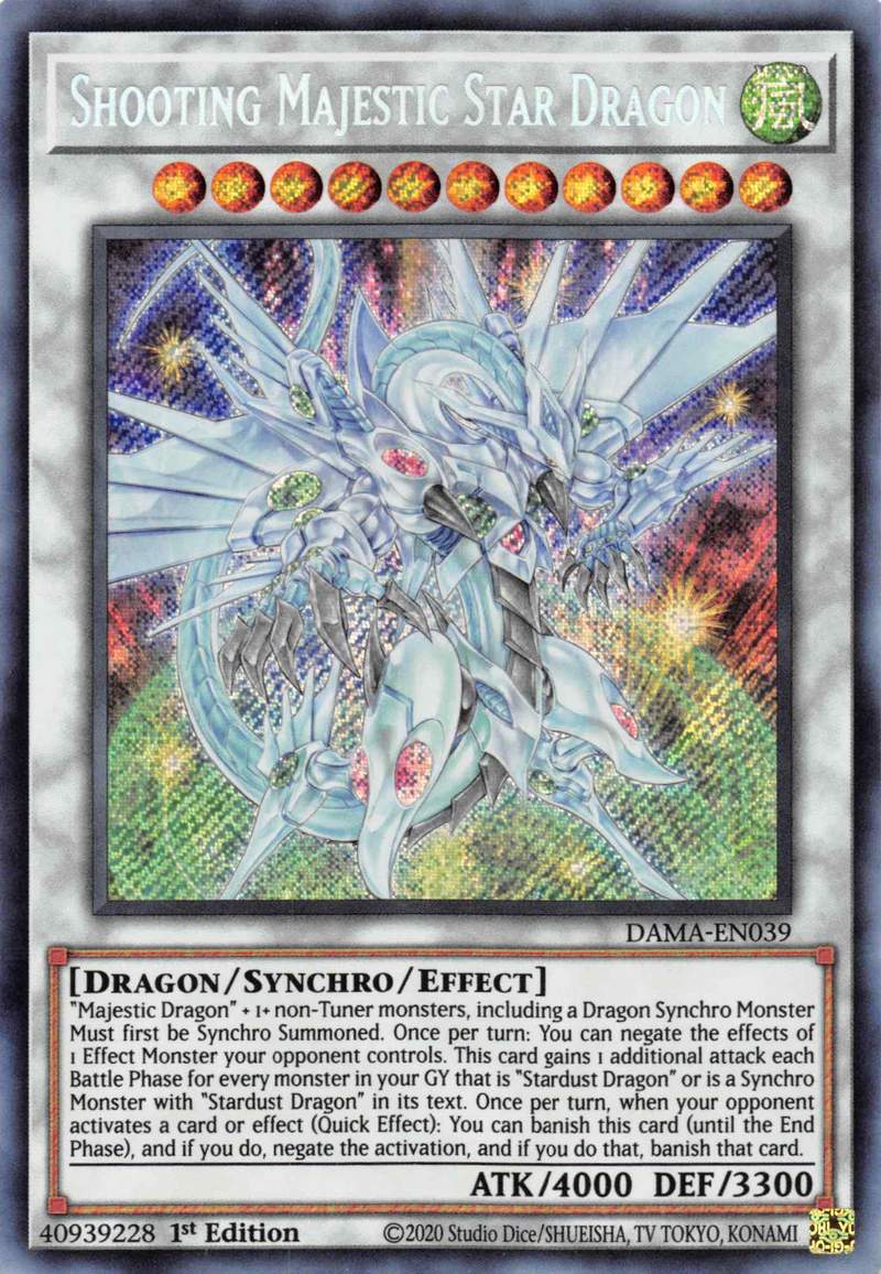 Shooting Majestic Star Dragon [DAMA-EN039] Starlight Rare | Cracking-Singles