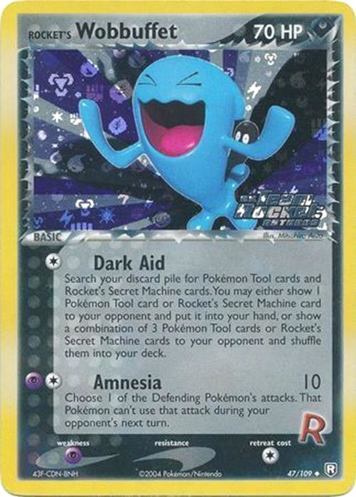 Rocket's Wobbuffet (47/109) (Stamped) [EX: Team Rocket Returns] | Cracking-Singles