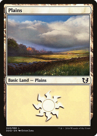 Plains (40) [Duel Decks: Blessed vs. Cursed] | Cracking-Singles