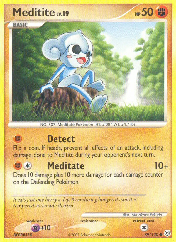 Meditite (89/130) [Diamond & Pearl: Base Set] | Cracking-Singles