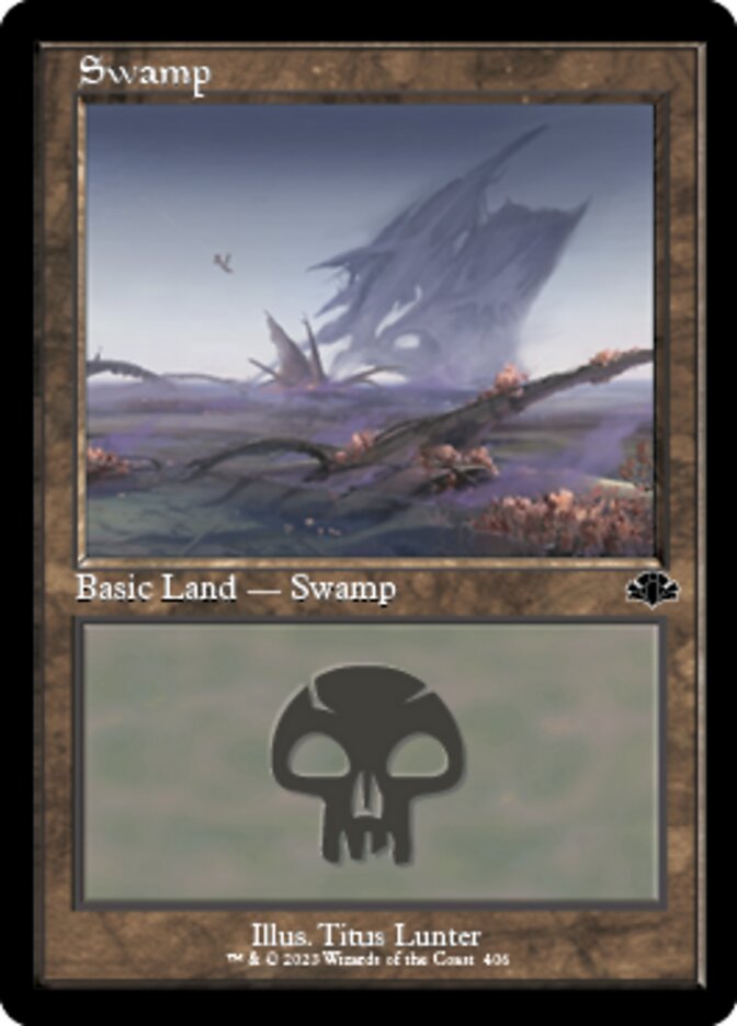 Swamp (406) (Retro) [Dominaria Remastered] | Cracking-Singles