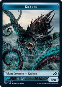 Kraken // Human Soldier (005) Double-sided Token [Ikoria: Lair of Behemoths Tokens] | Cracking-Singles