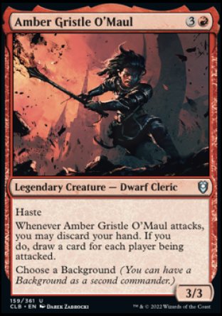 Amber Gristle O'Maul [Commander Legends: Battle for Baldur's Gate] | Cracking-Singles