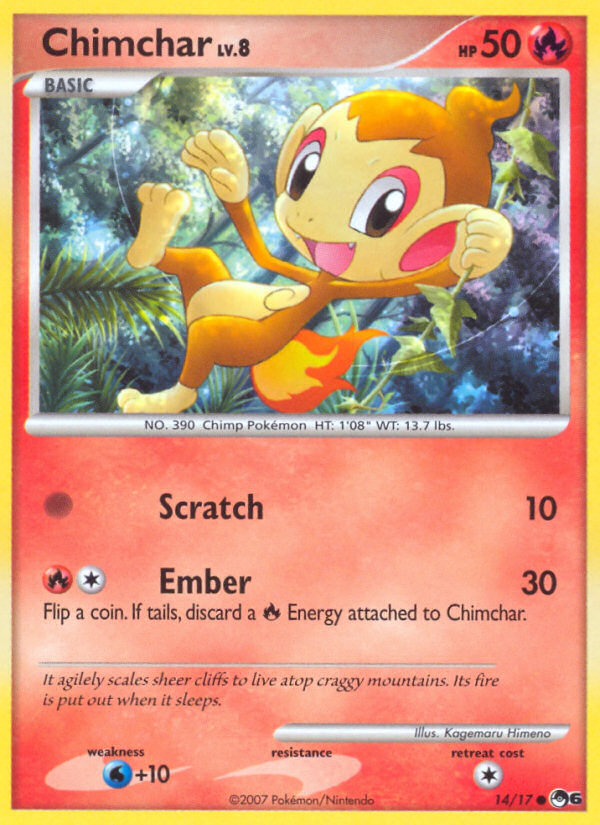 Chimchar (14/17) [POP Series 6] | Cracking-Singles