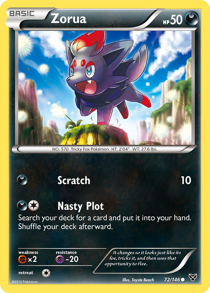 Zorua (72/146) [XY: Base Set] | Cracking-Singles