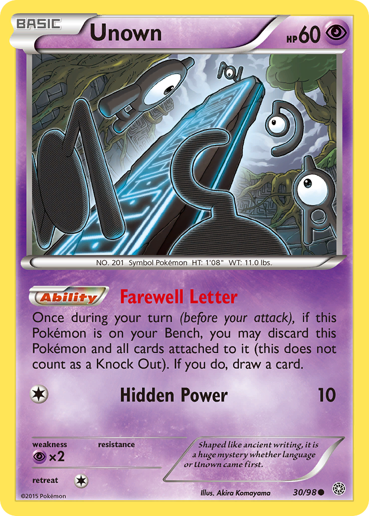 Unown (30/98) [XY: Ancient Origins] | Cracking-Singles