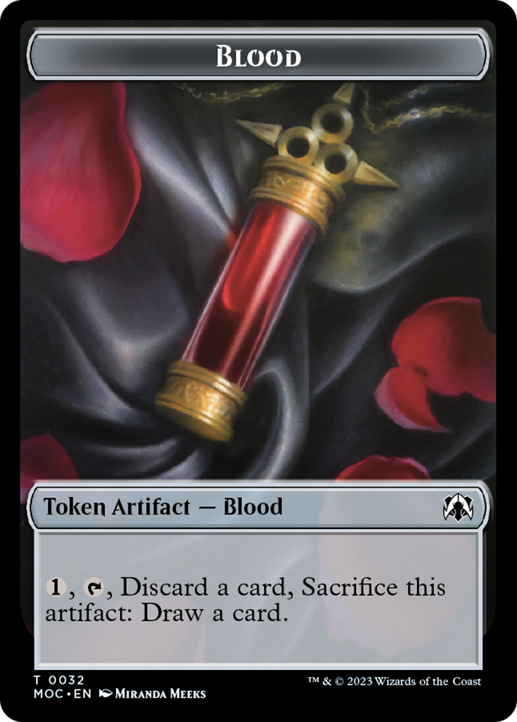 Blood // Shapeshifter Double-Sided Token [March of the Machine Commander Tokens] | Cracking-Singles