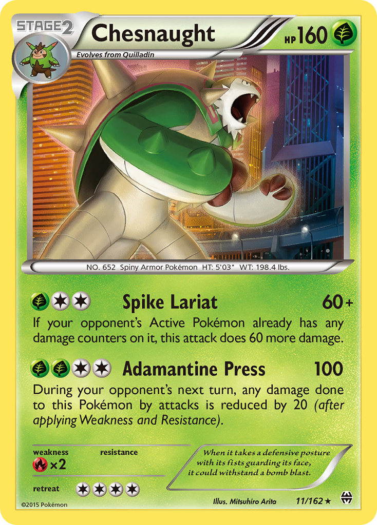 Chesnaught (11/162) [XY: BREAKthrough] | Cracking-Singles