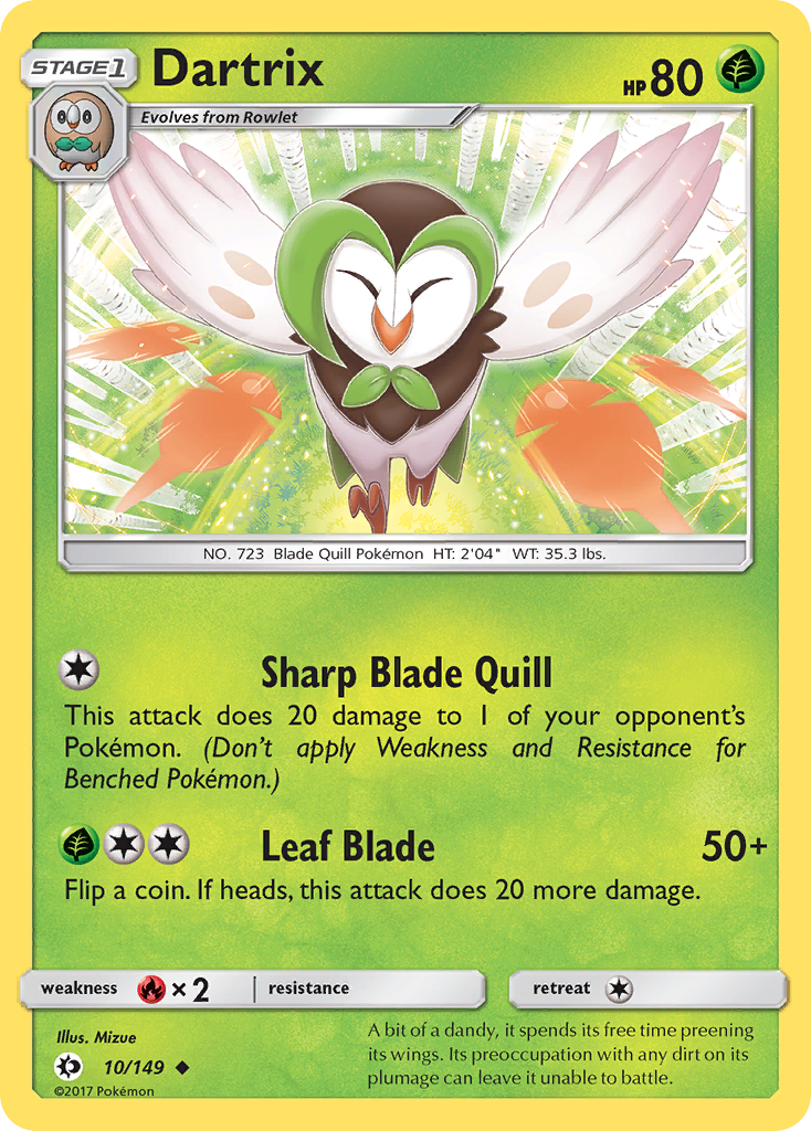 Dartrix (10/149) [Sun & Moon: Base Set] | Cracking-Singles