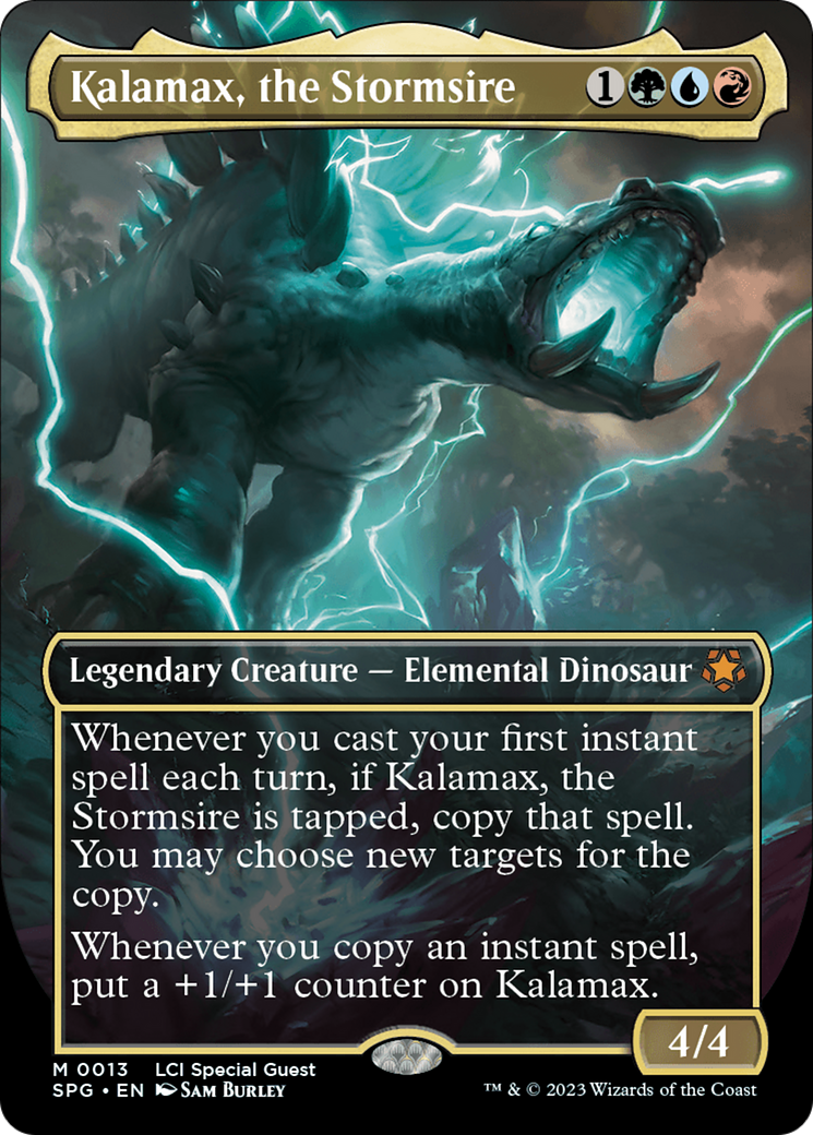 Kalamax, the Stormsire (Borderless) [The Lost Caverns of Ixalan Special Guests] | Cracking-Singles