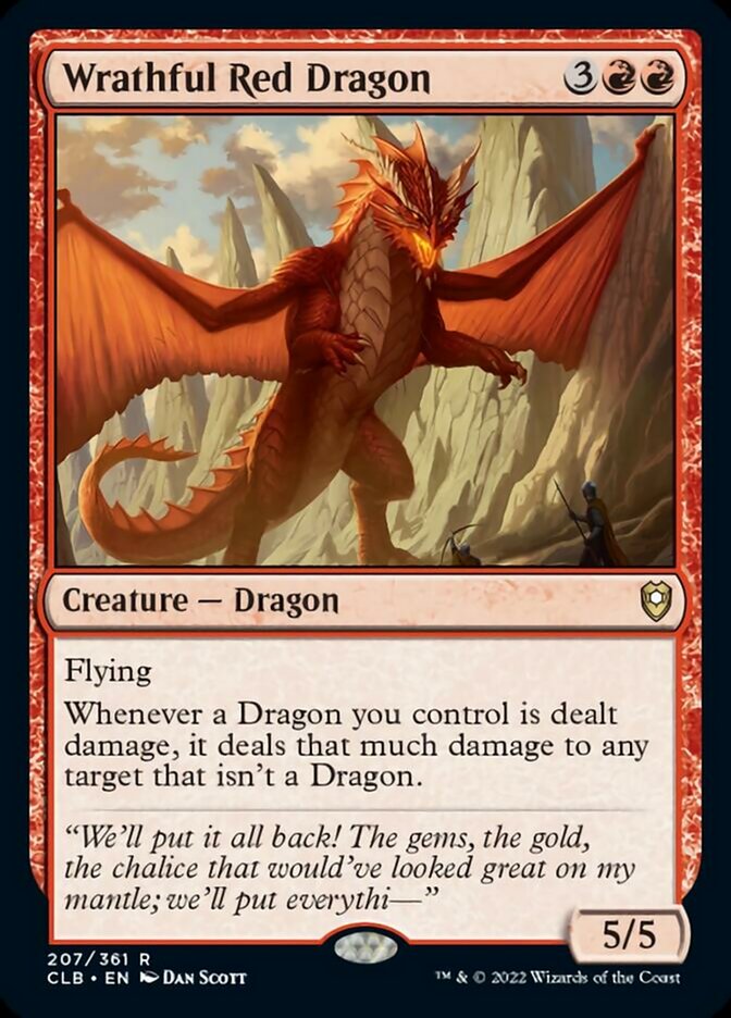 Wrathful Red Dragon [Commander Legends: Battle for Baldur's Gate] | Cracking-Singles