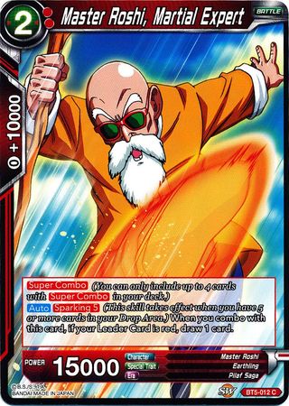 Master Roshi, Martial Expert (BT5-012) [Miraculous Revival] | Cracking-Singles