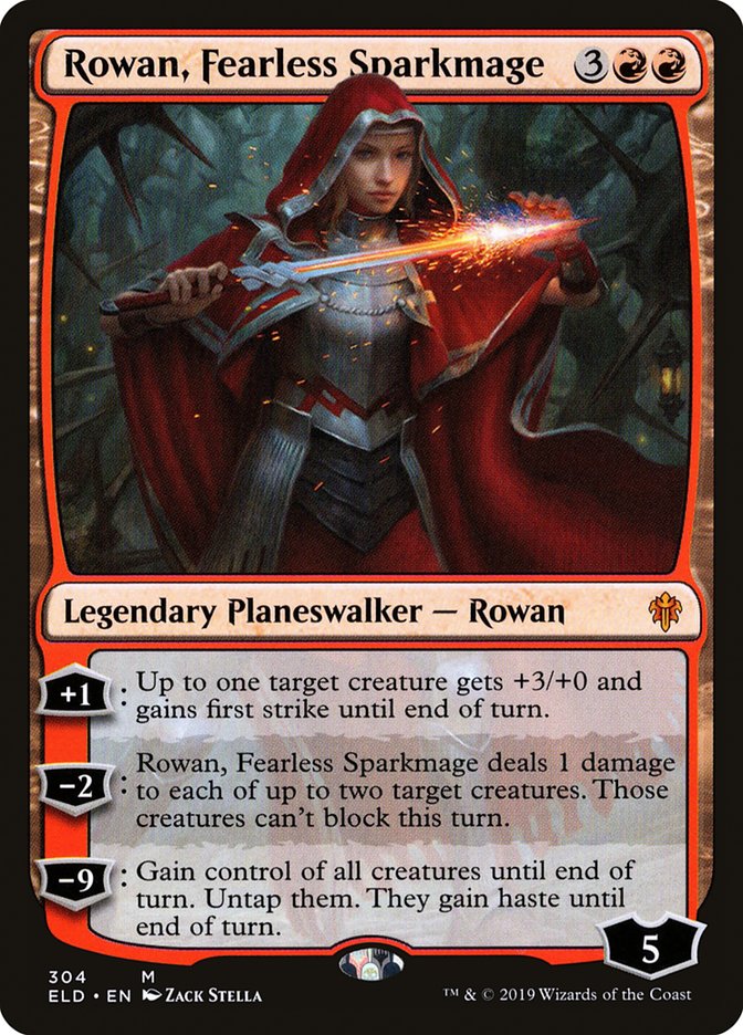 Rowan, Fearless Sparkmage [Throne of Eldraine] | Cracking-Singles