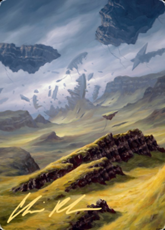 Plains 3 Art Card (Gold-Stamped Signature) [Zendikar Rising Art Series] | Cracking-Singles