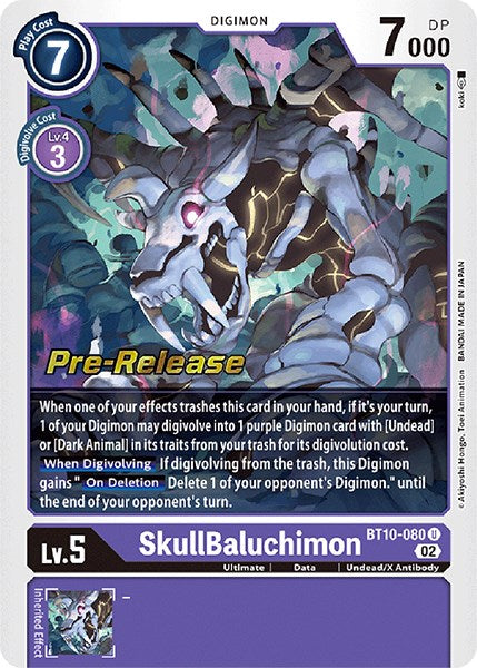 SkullBaluchimon [BT10-080] [Xros Encounter Pre-Release Cards] | Cracking-Singles