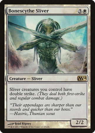 Bonescythe Sliver [Duels of the Planeswalkers 2013 Promos ] | Cracking-Singles