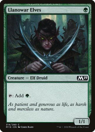 Llanowar Elves [Core Set 2019] | Cracking-Singles