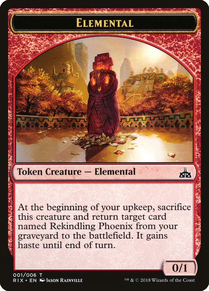 Elemental (001/006) [Rivals of Ixalan Tokens] | Cracking-Singles