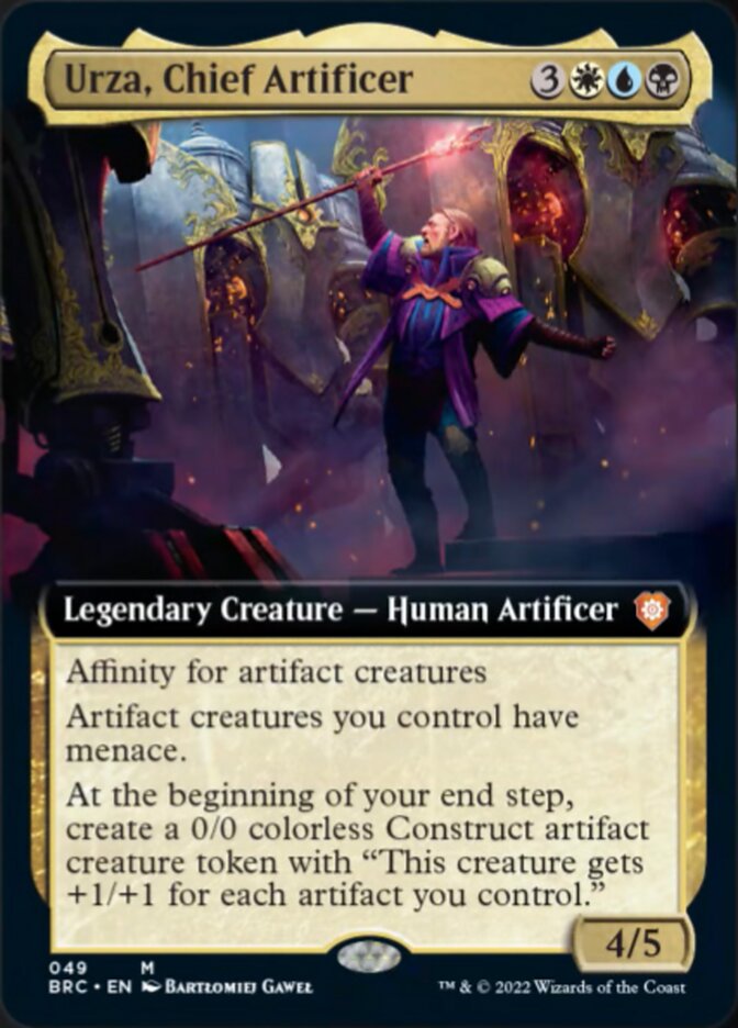 Urza, Chief Artificer (Extended Art) [The Brothers' War Commander] | Cracking-Singles