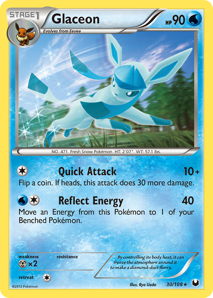 Glaceon (30/108) [Black & White: Dark Explorers] | Cracking-Singles