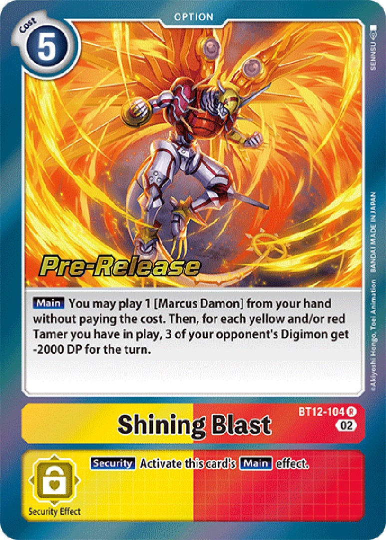 Shining Blast [BT12-104] [Across Time Pre-Release Cards] | Cracking-Singles