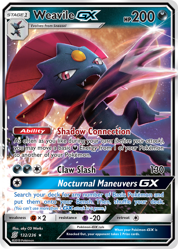 Weavile GX (132/236) [Sun & Moon: Unified Minds] | Cracking-Singles