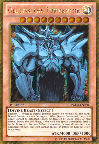 Obelisk the Tormentor [PGLD-EN030] Gold Secret Rare | Cracking-Singles