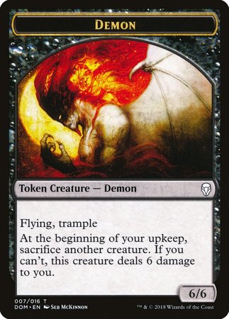 Demon Token [Dominaria Tokens] | Cracking-Singles