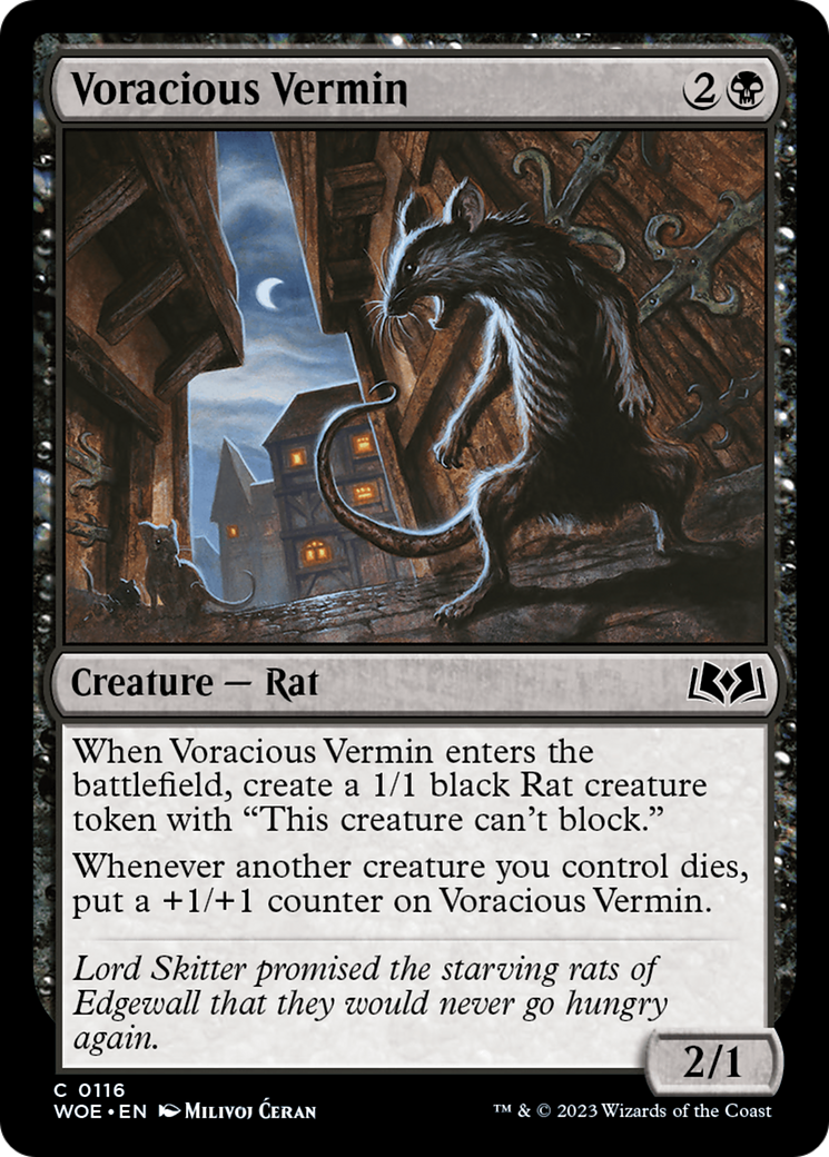 Voracious Vermin [Wilds of Eldraine] | Cracking-Singles