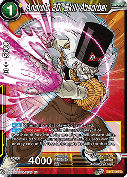 Android 20, Skill Absorber (Common) [BT13-116] | Cracking-Singles