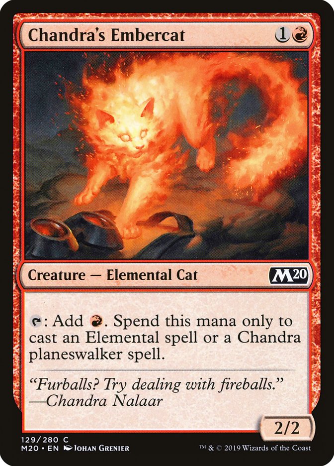 Chandra's Embercat [Core Set 2020] | Cracking-Singles