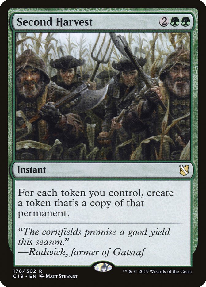 Second Harvest [Commander 2019] | Cracking-Singles