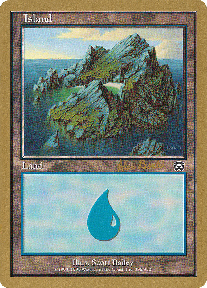 Island (ab336) (Alex Borteh) [World Championship Decks 2001] | Cracking-Singles