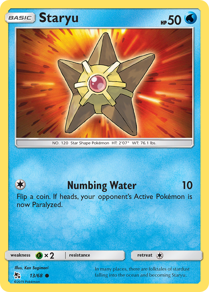 Staryu (13/68) [Sun & Moon: Hidden Fates] | Cracking-Singles