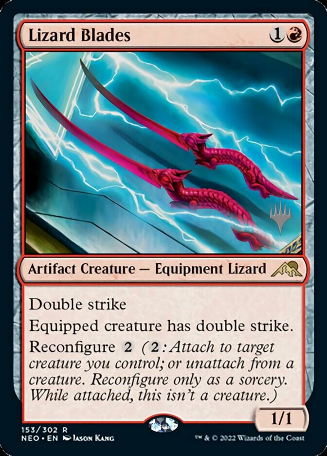 Lizard Blades (Promo Pack) [Kamigawa: Neon Dynasty Promos] | Cracking-Singles