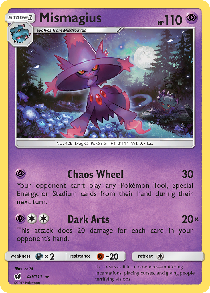 Mismagius (40/111) [Sun & Moon: Crimson Invasion] | Cracking-Singles