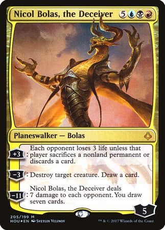 Nicol Bolas, the Deceiver [Hour of Devastation] | Cracking-Singles