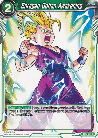 Enraged Gohan Awakening [BT2-097] | Cracking-Singles