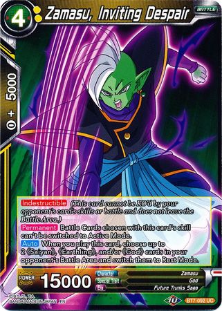 Zamasu, Inviting Despair [BT7-092] | Cracking-Singles