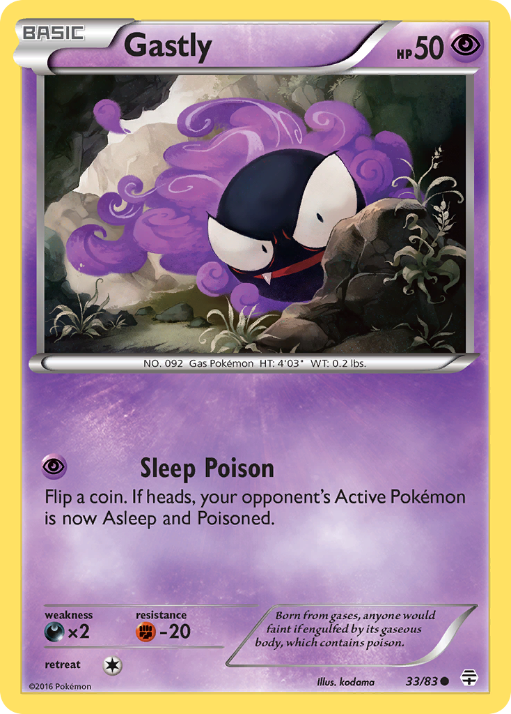 Gastly (33/83) [XY: Generations] | Cracking-Singles