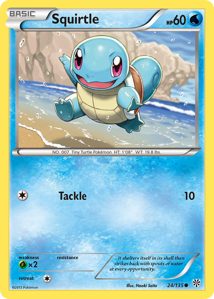 Squirtle (24/135) [Black & White: Plasma Storm] | Cracking-Singles