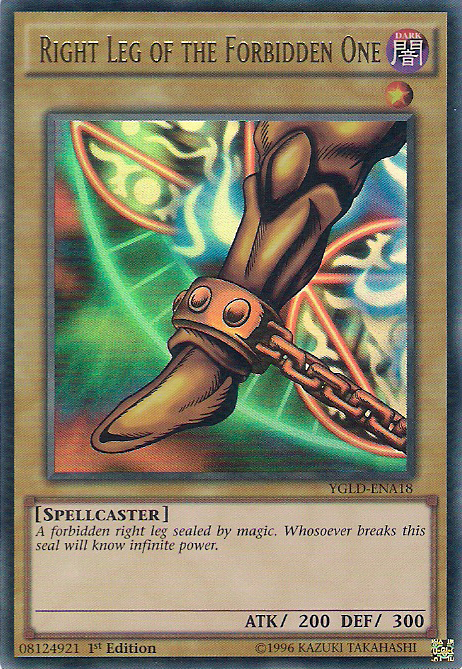 Right Leg of the Forbidden One [YGLD-ENA18] Ultra Rare | Cracking-Singles